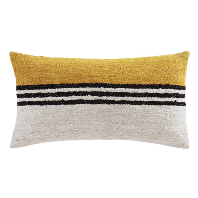 Summer Stripe Wool Oblong Pillow