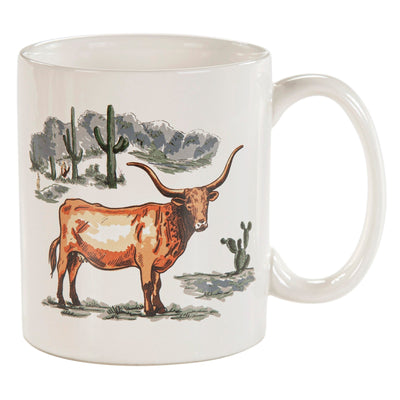 Ranch Sketches & Longhorn Mug Set