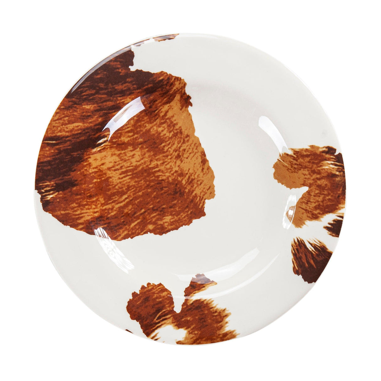 Jessie Cowhide Melamine Dinner Plate Set