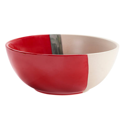 Red Paradise Ceramic Serving Bowl
