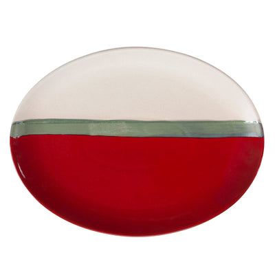 Red Paradise Ceramic Serving Platter
