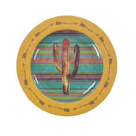 Colorful Cactus Melamine Dinner Plate Set