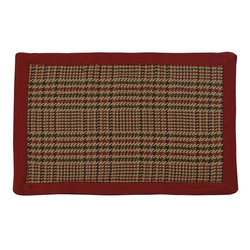 Red Cabin Plaid Placemat Set