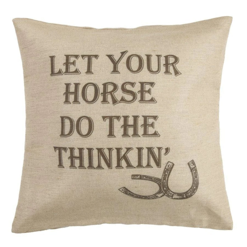 Horse Talk Throw Pillow
