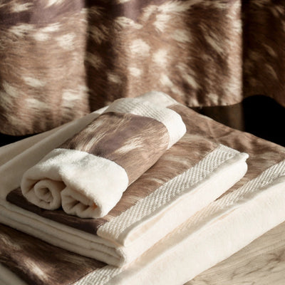 Deer Fur Design 3PC Towel Set