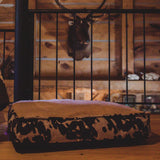 Brown Cowhide Dog Bed