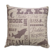 Lake Text Pillow