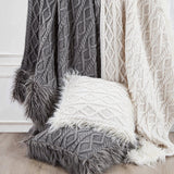 Mongolian Knit Throw Pillow