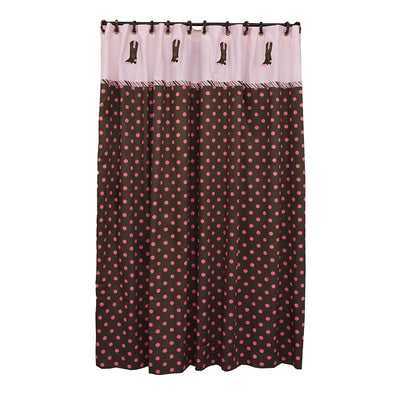 Pink Boot Shower Curtain