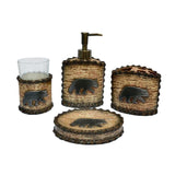 Wooden Bear 14PC Bath Accessory and Towel Set