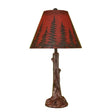 Tree Trunk Table Lamp with Tall Timbers Shade