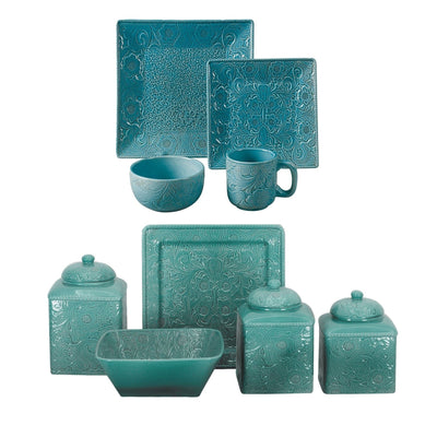 Augusta 21PC Dinnerware and Canister Set