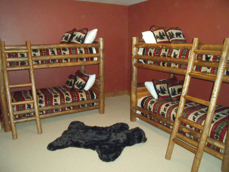 Red River Barnwood Round Leg Bunkbed