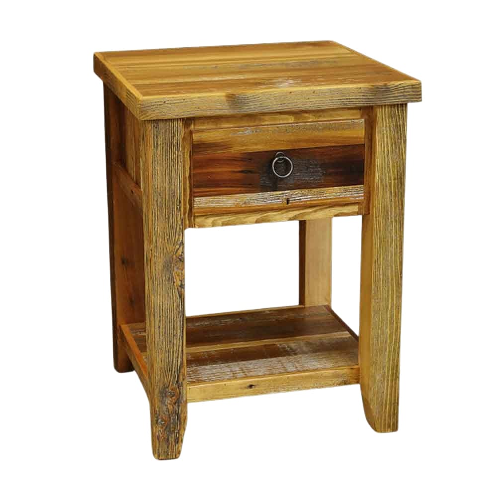 Red River Barnwood 1 Drawer Nightstand