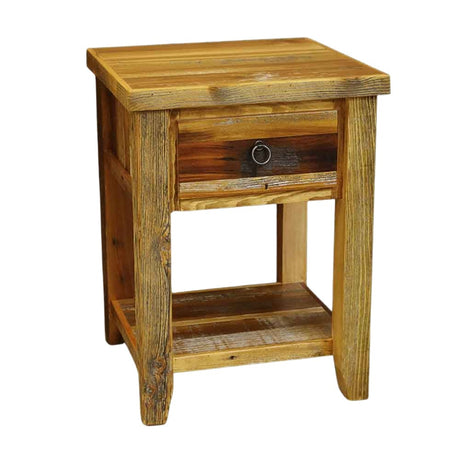 Red River Barnwood 1 Drawer Nightstand
