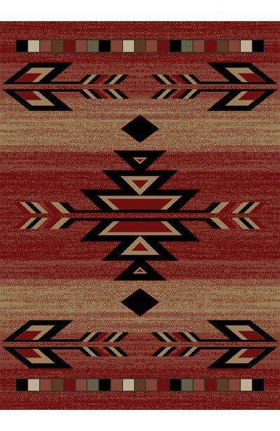 Pecos Red Area Rug