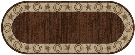 Horseshoe Border Accent Rug