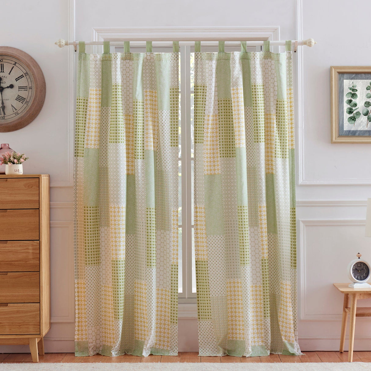 Sage Patch Drape Set