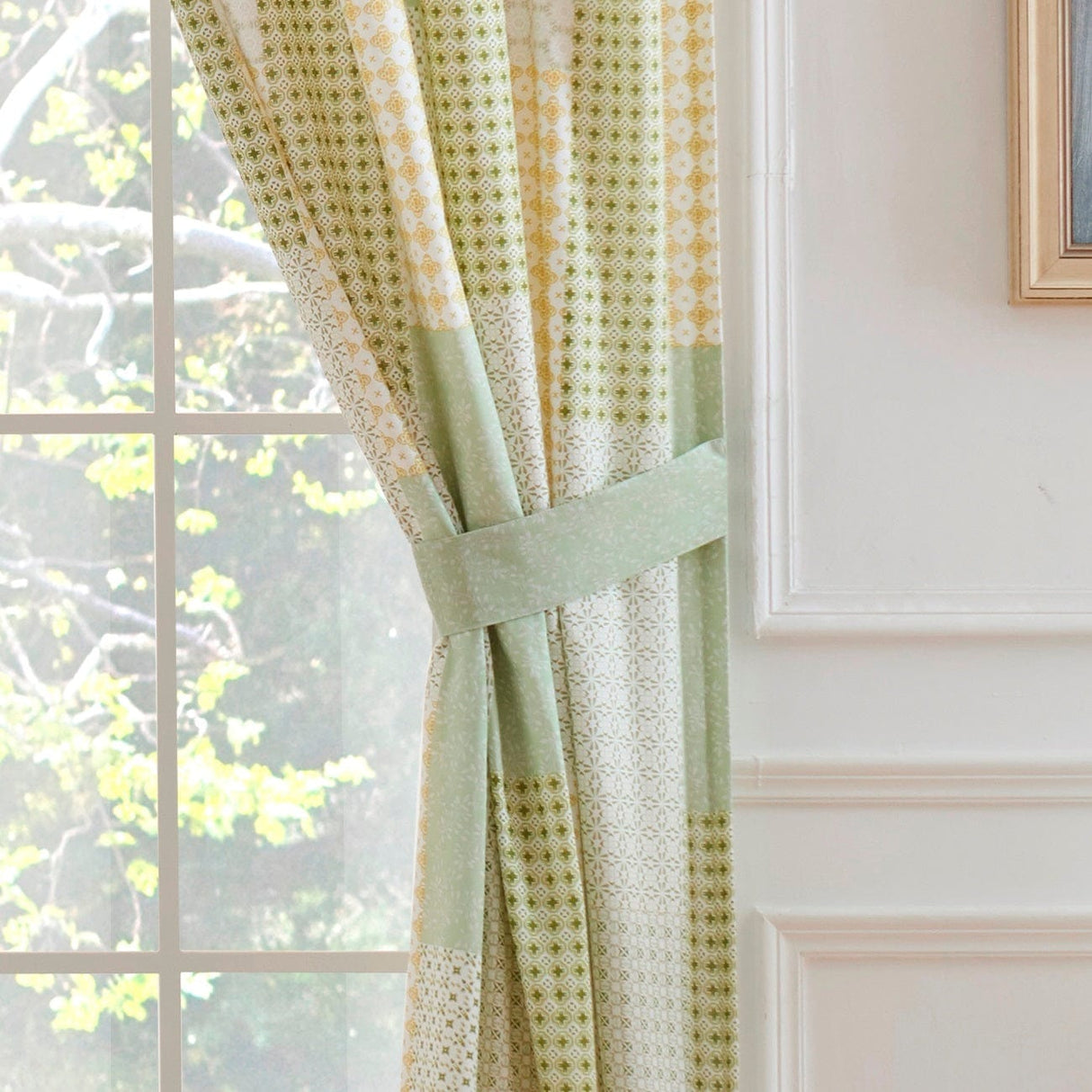 Sage Patch Drape Set