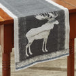 Blue Forest Moose Table Runner