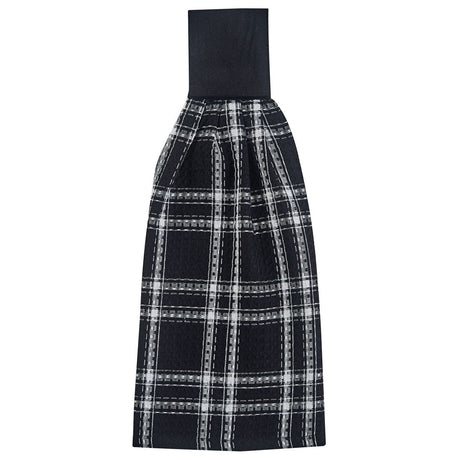 Navy Check Hand Towel