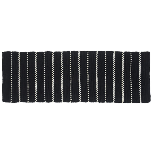 Navy Check 2' x 6' Rug
