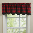 Buffalo Stripe Lined Layered Valance