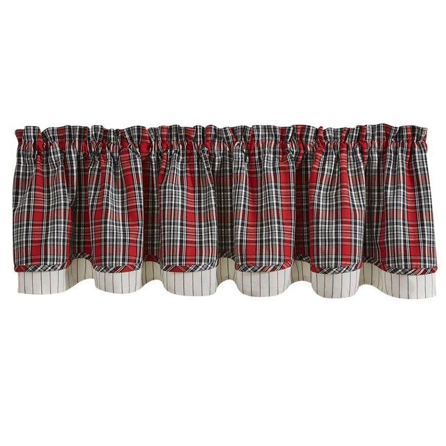 Montana Plaid Lined Layered Valance