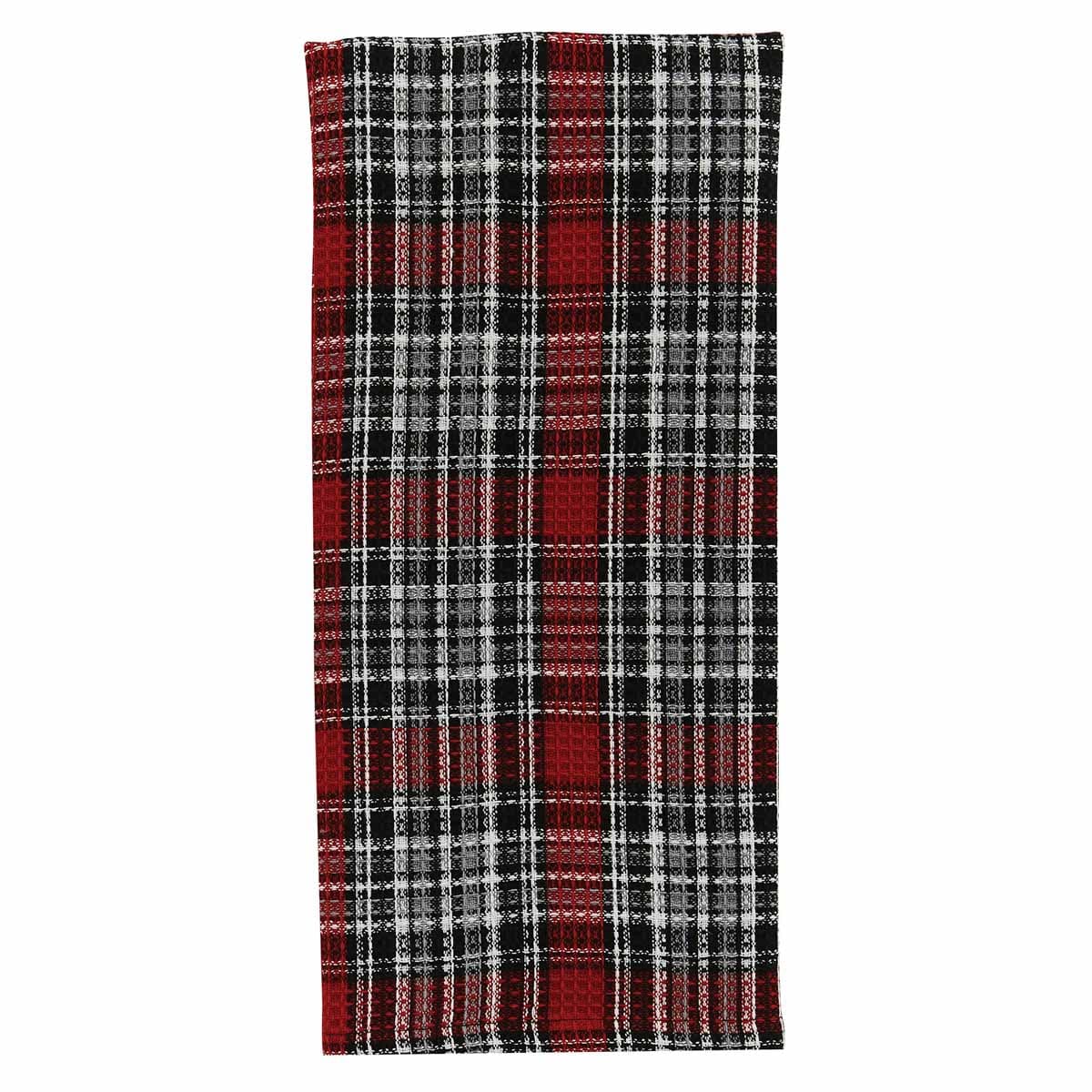 Montana Plaid Waffle Weave Dishtowel