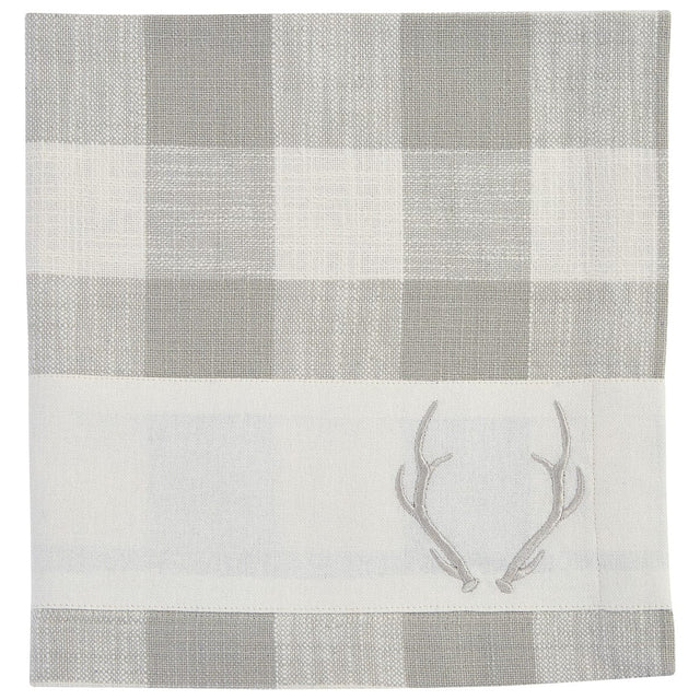 Antler Pine Check Napkin Set