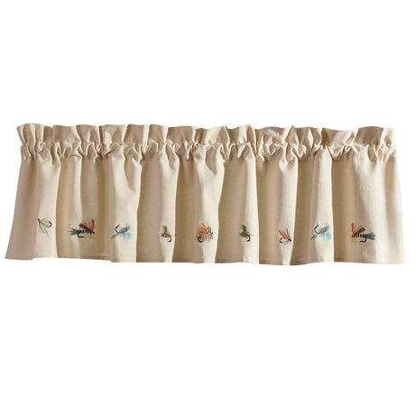 Morning Bite Lined Embroidered Valance