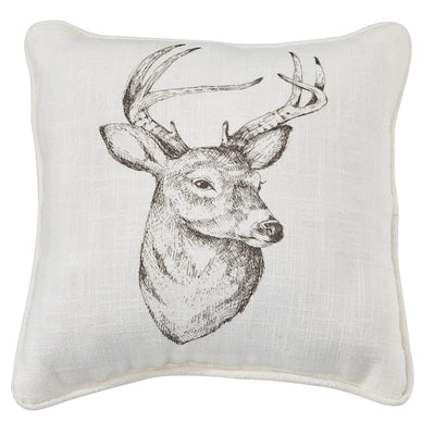 Wild & Free Deer Printed Pillow