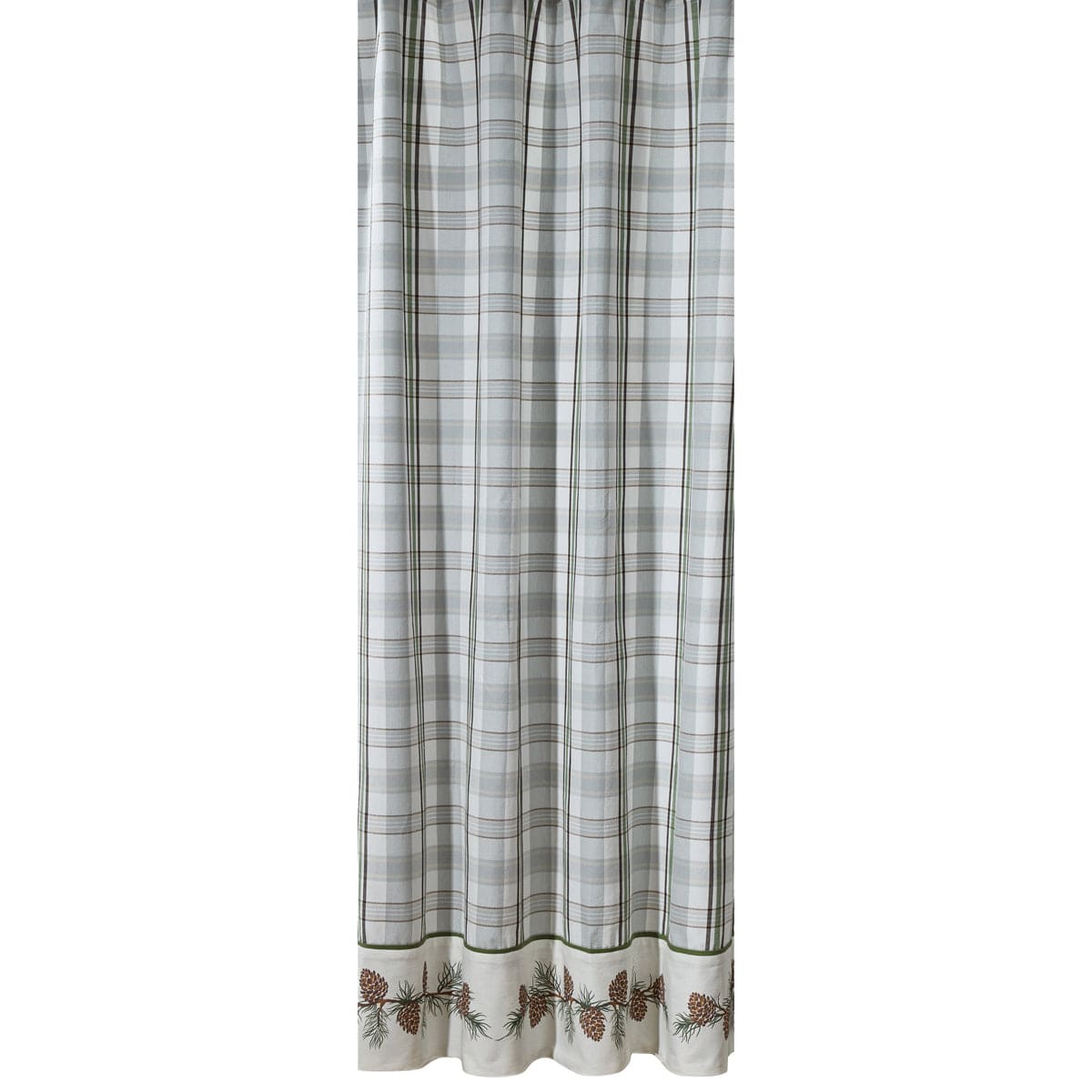 The Pines Border Shower Curtain