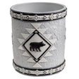 Tribal Bear Waste Basket
