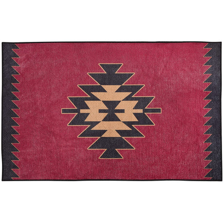 Red Dawn Black Bear Washable Rug