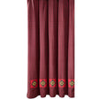 Red Dawn Black Bear Patch Shower Curtain