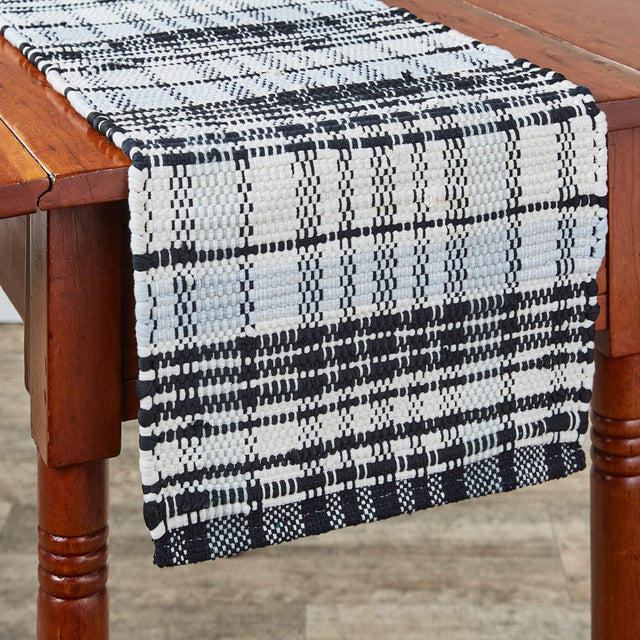 Rustic Plaid Chindi 36" Table Runner