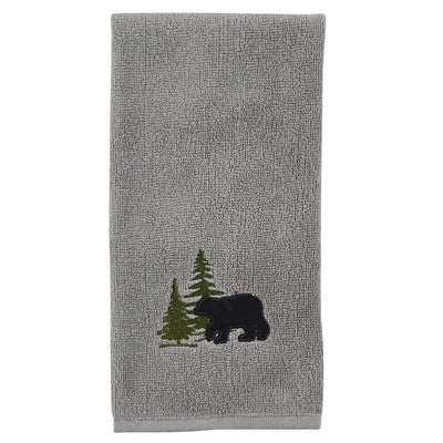 Black Bear Fingertip Towel