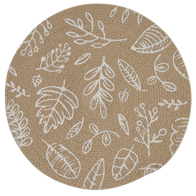 Graphic Leaves Tan Placemat