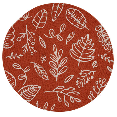 Graphic Leaves Red Placemat