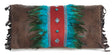 Turquoise Diamonds Throw Pillow
