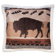 Omaha Bison Throw Pillow