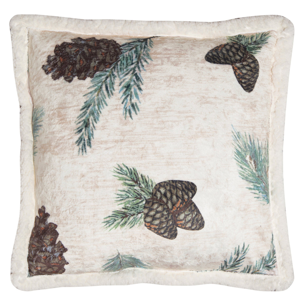 Pinecone Plush Throw Pillow