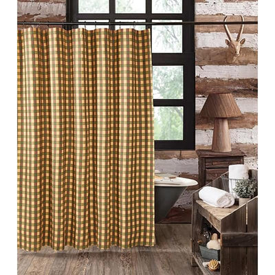 Fall Check Shower Curtain