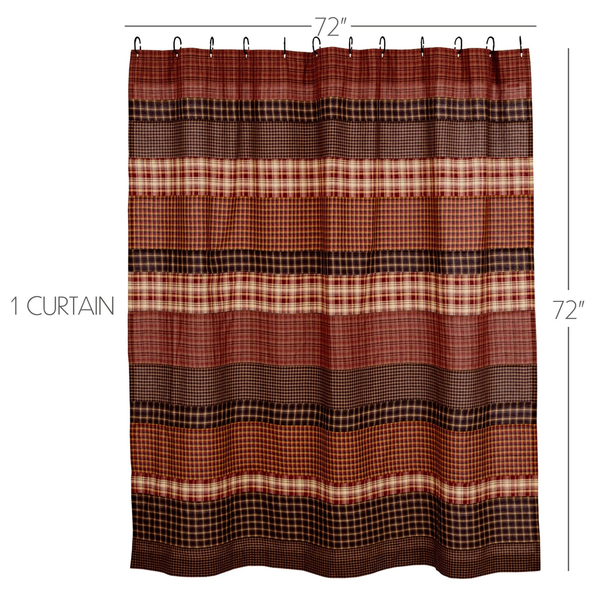 Autumn Plaid Shower Curtain
