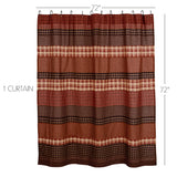 Autumn Plaid Shower Curtain