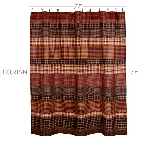 Autumn Plaid Shower Curtain