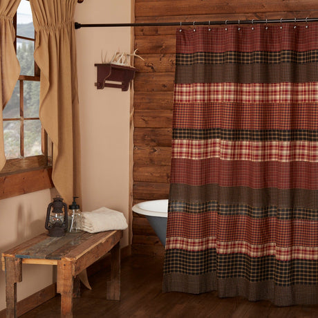 Autumn Plaid Shower Curtain