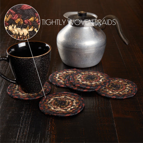 Autumn Plaid Coaster Set