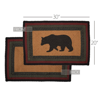 Wildlife Patch 30" Rectangle Bear Accent Rug